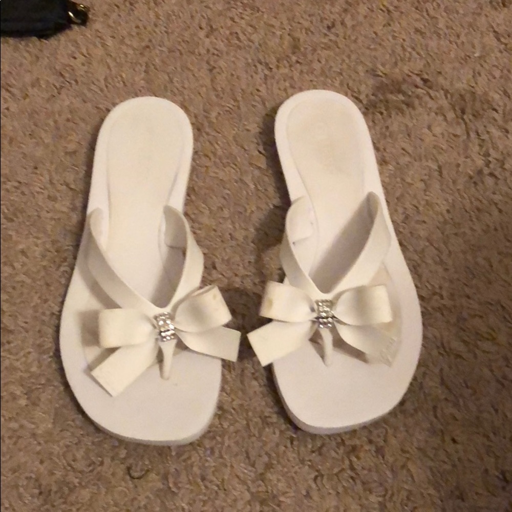 White sandals